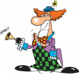 0511-0810-0315-3345_Cartoon_Clown_Honking_a_Horn_clipart_image.jpg