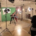The studio in full swing