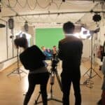 The film crew in action!