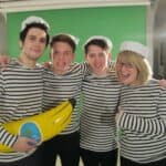 Sailors with a banana