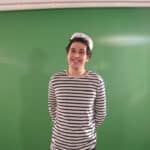 Sean's set to climb the rigging! (We mean green screen!)
