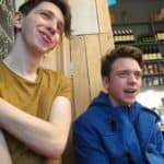 Josh and Jamie at lunch!