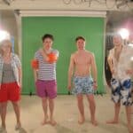 Fun Direction ready to jump in the sea!