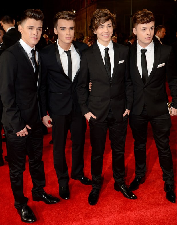 Union J in Tuxedos at Skyfall Premiere