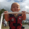 Fun Clip! Baby Waterskiing