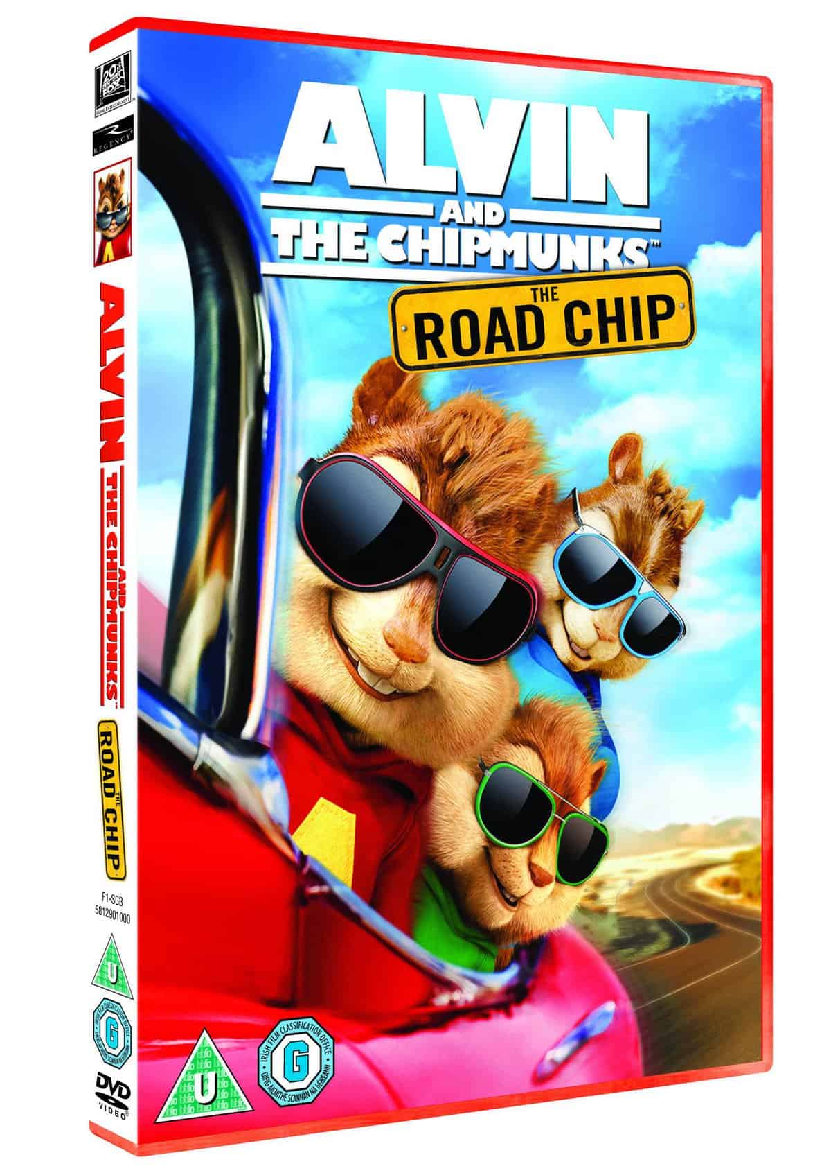 ALVIN AND THE CHIPMUNKS THE ROAD CHIP UK DVD 3D PACKSHOT