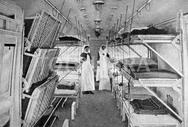 Ambulance train in World War 1