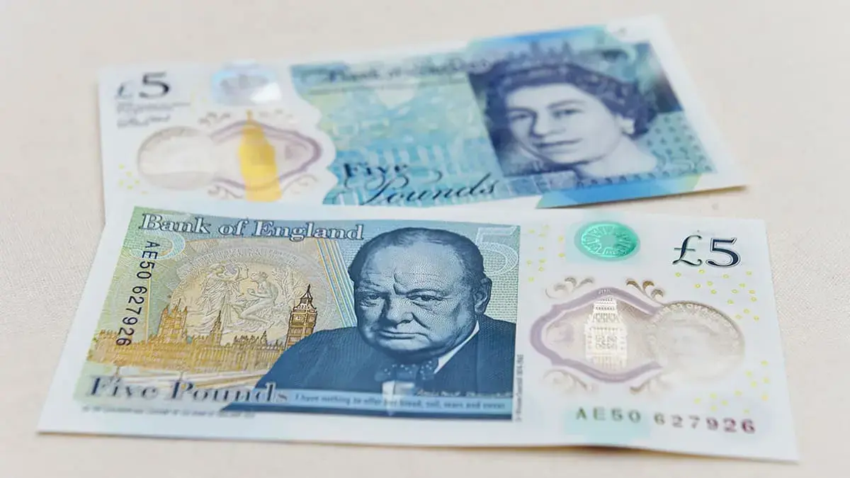 When will the new fiver be introduced?
