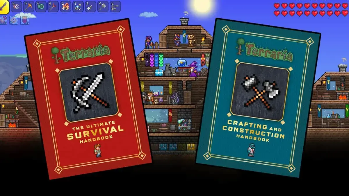 Check out the second Terraria book – Terraria: Crafting and Construction Handbook!