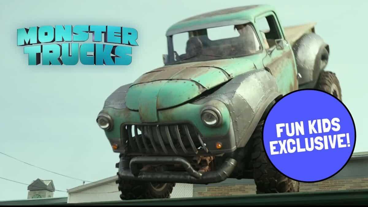 Watch Creech on the roof in exclusive Monster Trucks movie clip! - Fun Kids  - the UK's children's radio station