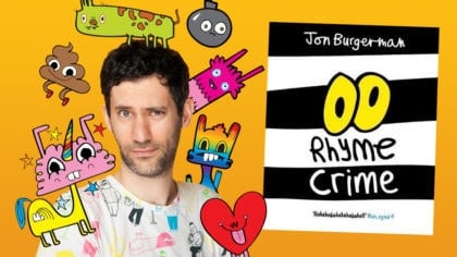 Artist, author and top-doodler Jon Burgerman visits the studio to chat with  Bex about Rhyme Crime! - Fun Kids - the UK's children's radio station
