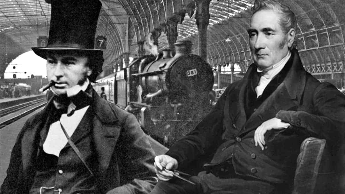 George Stephenson and Isambard Kingdom 
