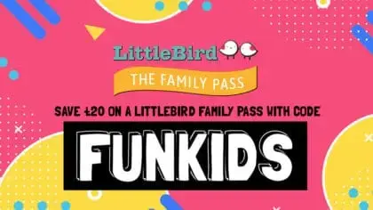 Get £20 off a LittleBird Family Pass with discount code FUNKIDS!
