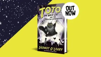 Meet Toto, the feline star of Dermot O’Leary and Nick East’s hilarious new book