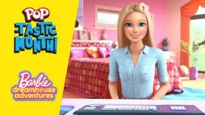 Watch new episodes of Barbie Dreamhouse Adventures on this Half Term at 11AM on POP!