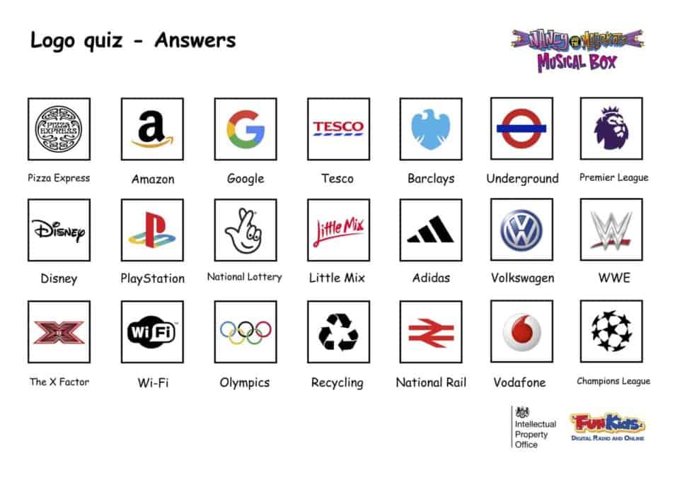 Logo Quiz Answers - Fun Kids - the UK\'s children\'s radio station
