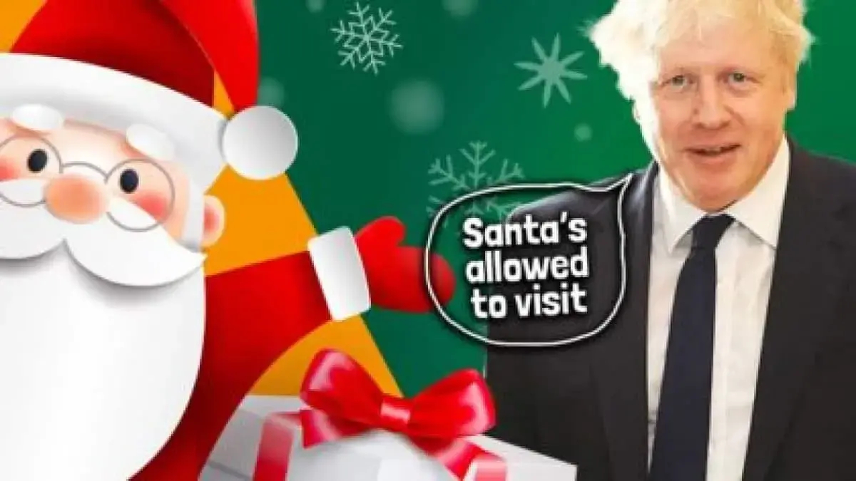 The Prime Minister has announced that it is safe for Santa to visit!