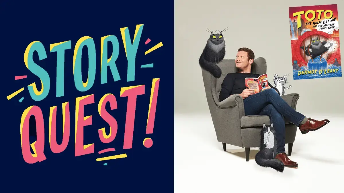 Dermot O’Leary is going to be on the Story Quest Podcast!