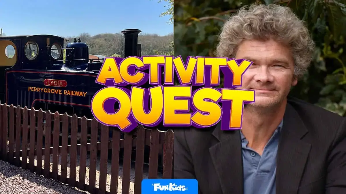 Perrygrove railway, Simon Farnaby’s The Wizard in My Shed and making wands in the free activity podcast for children