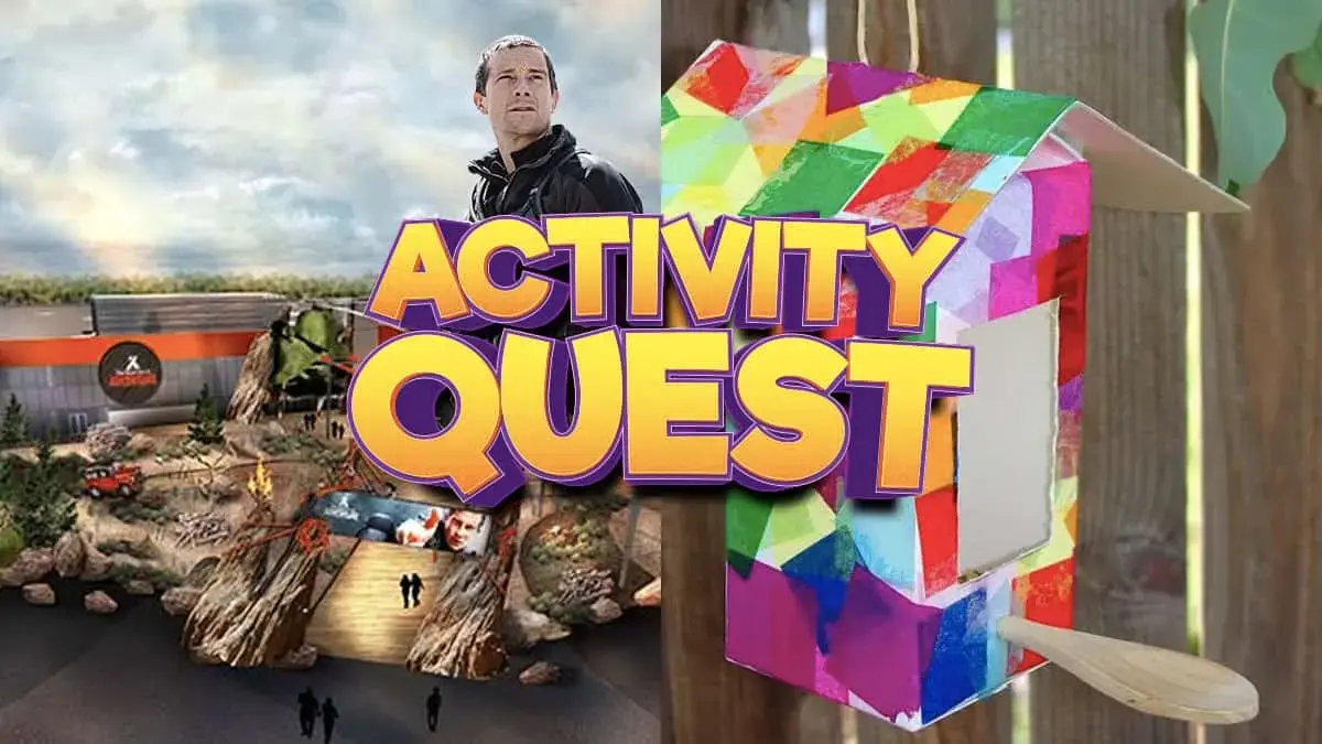 Bear Grylls Adventures Assault Course, how to make a juice carton birdhouse and Bex gives us stuff to do this Bank Holiday