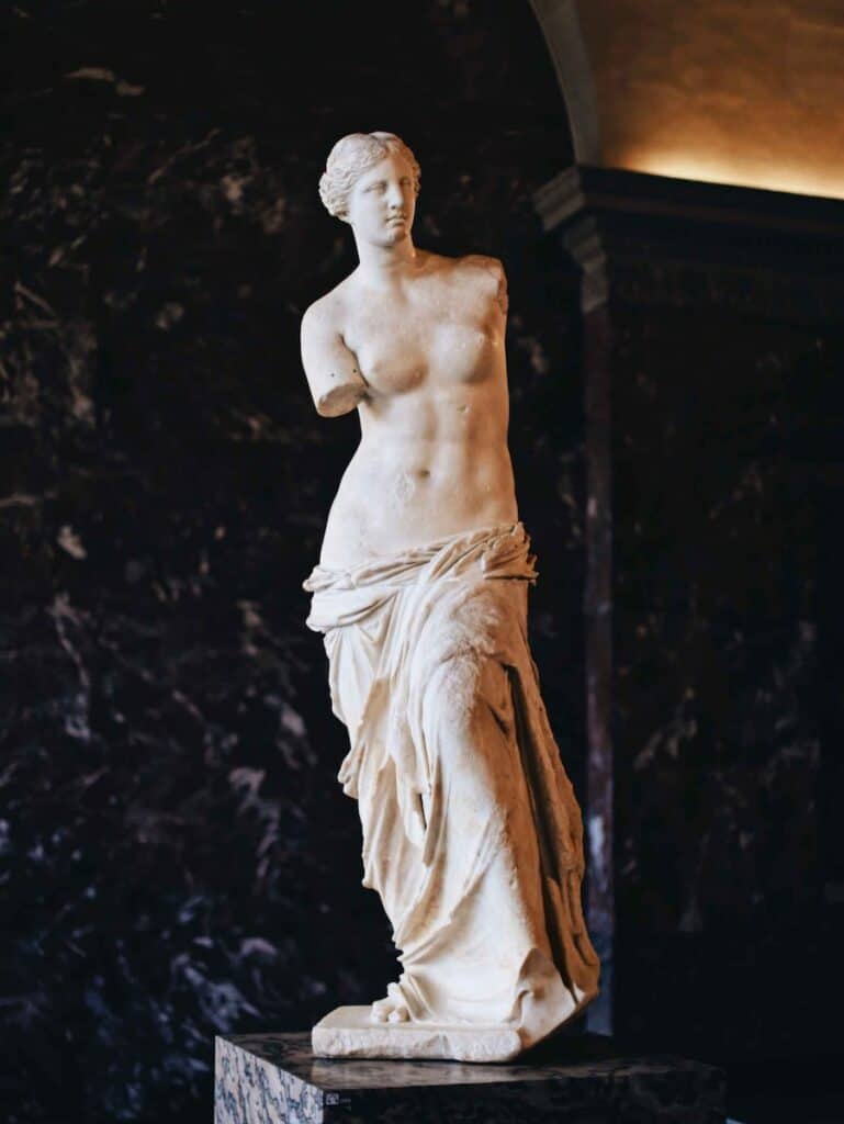 white statue of a man