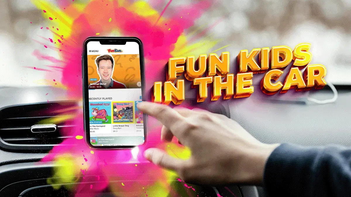 Get the free Fun Kids mobile app to use Apple CarPlay or Android Auto!