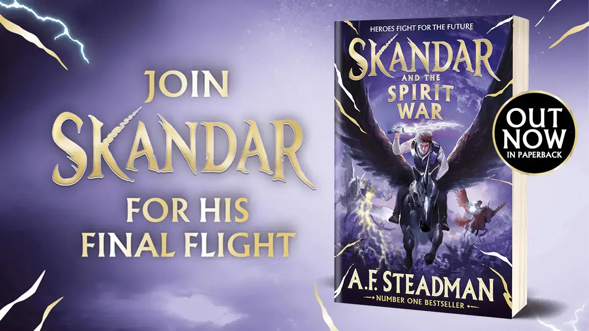 The epic final adventure in the Number 1 bestselling Skandar series, Skandar & the Spirit War is available to buy now in paperback!