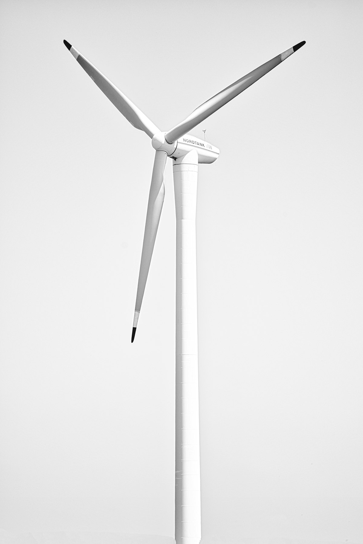 A small wind turbine with three blades