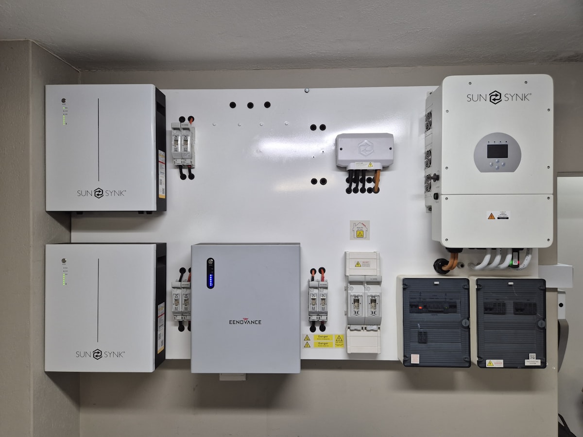 A wall-mounted home energy storage system